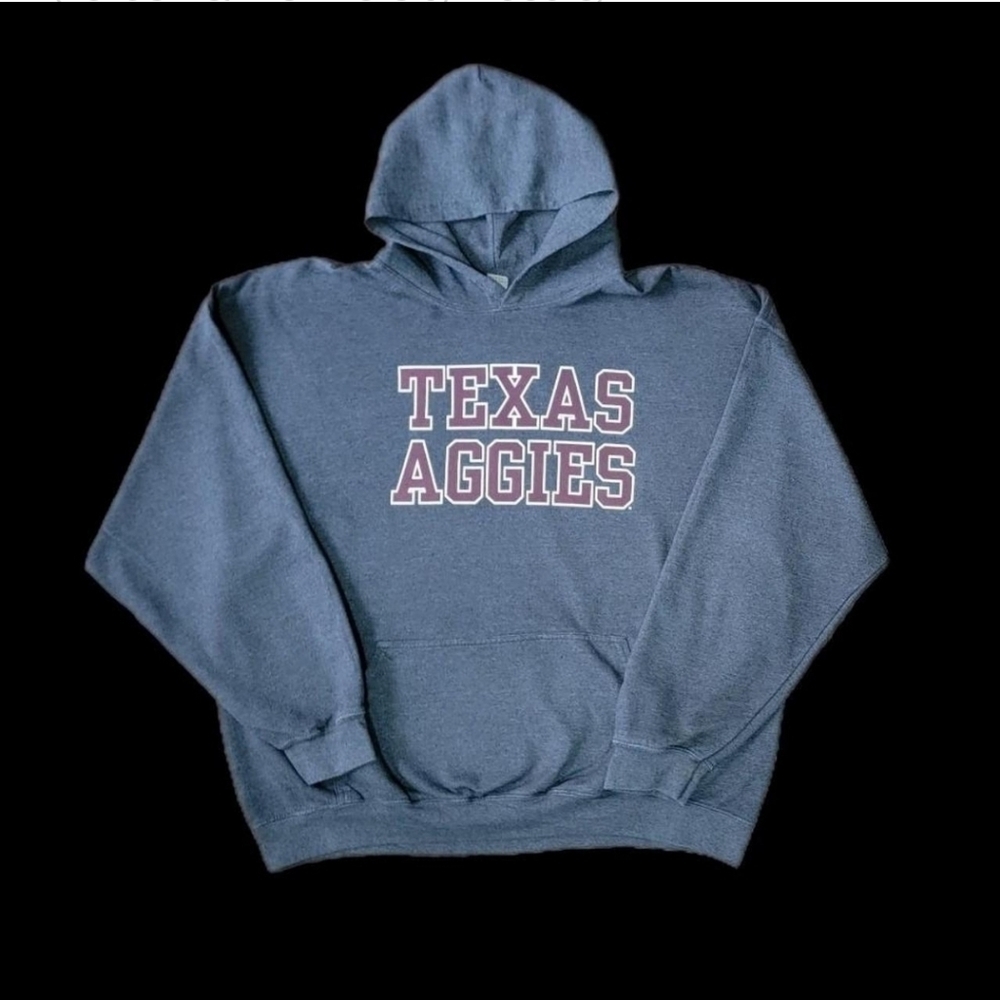 VTG Texas A&M Mens Size XXL Grey Russell Athletic University Hoodie